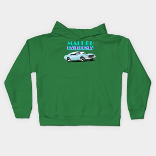 Malibu vacation poster Kids Hoodie